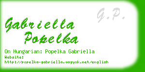 gabriella popelka business card